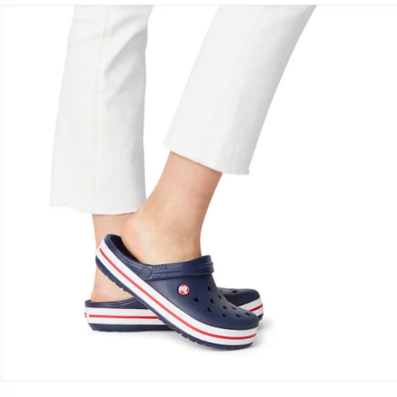 Crocs Crocband™ Clog in Navy with 11 fun Jibbitz Charms! - Picture 3 of 16